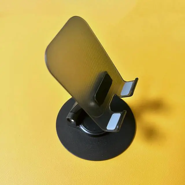 Alt view image 6 of 7 - Foldable 360° Cell Phone Stand Angle Height Adjustable Phone Holder for Desk, Compatible with iPhone, iPad, Surface Pro, Portable Monitor 7" - 15.6"