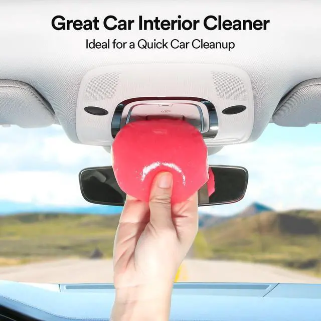 Alt view image 3 of 7 - Car Cleaning Gel for Car Cleaning Putty Car Putty Auto Detailing Tools Car Slime Cleaner Dust Cleaning Gel for Car Cleaning Supplies Car Essentials Car Gifts Car Accessories for Women Pink