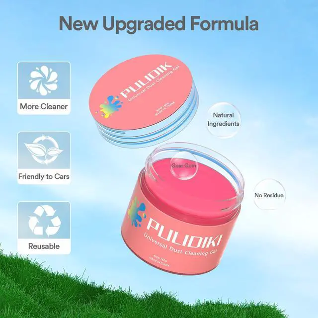 Alt view image 7 of 7 - Car Cleaning Gel for Car Cleaning Putty Car Putty Auto Detailing Tools Car Slime Cleaner Dust Cleaning Gel for Car Cleaning Supplies Car Essentials Car Gifts Car Accessories for Women Pink