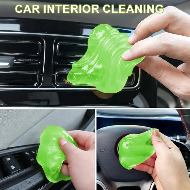 Alt view image 2 of 7 - Car Cleaning Gels, Super Clean Clean Putty Dust Cleaner Kit, Auto Detailing Tools Cleaning Putty Car Interior Cleaner, Keyboard Cleaner, Cleaning Slime Car Cleaning Supplies Gift for Men Women