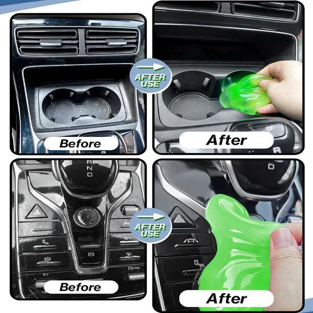 Alt view image 3 of 7 - Car Cleaning Gels, Super Clean Clean Putty Dust Cleaner Kit, Auto Detailing Tools Cleaning Putty Car Interior Cleaner, Keyboard Cleaner, Cleaning Slime Car Cleaning Supplies Gift for Men Women