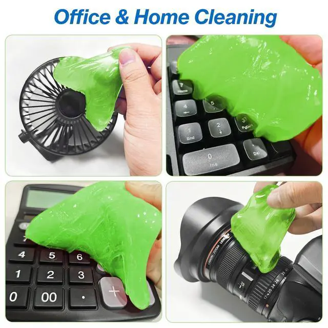 Alt view image 4 of 7 - Car Cleaning Gels, Super Clean Clean Putty Dust Cleaner Kit, Auto Detailing Tools Cleaning Putty Car Interior Cleaner, Keyboard Cleaner, Cleaning Slime Car Cleaning Supplies Gift for Men Women