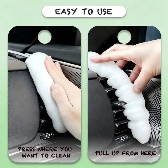 Alt view image 2 of 7 - Cleaning Gel for Car Cleaner Cleaning Kit Automotive Air Vent Dust Cleaning Slime for Auto Cleaning Putty Universal Dust Car Accessories Car Interior Cleaner Keyboard Cleaning Laptop White