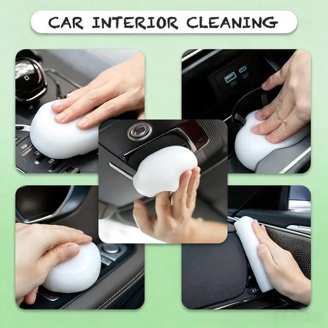 Alt view image 5 of 7 - Cleaning Gel for Car Cleaner Cleaning Kit Automotive Air Vent Dust Cleaning Slime for Auto Cleaning Putty Universal Dust Car Accessories Car Interior Cleaner Keyboard Cleaning Laptop White
