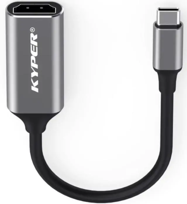 Main image of USKyper-484K (1 Pack) USB C to HDMI Adapter 4K@30Hz Type-C to HDMI Cable Compatible with Thunderbolt 3/4 MacBook Pro/Air iPhone 15 Pro Max Dell XPS HP ThinkPad Surface iPad HDTV
