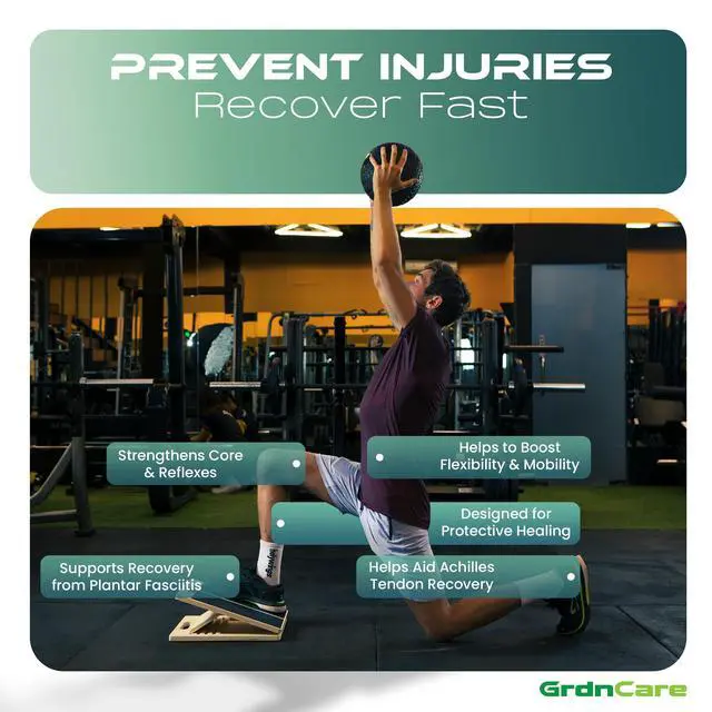 Alt view image 4 of 7 - Wooden Calf Stretcher - Portable Slant Board for Calf Stretching - Bears 300 lbs - Adjustable Incline Board Physical Therapy Equipment - Reduce Injury Risk, Improve Foot, Leg & Ankle Mobility