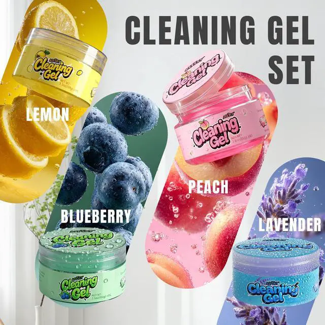 Alt view image 2 of 7 - Car Cleaning Gel4 Packs Dust Cleaning Putty Universal Car Interior Cleaner Keyboard Dust Remover Car Slime Gifts for Men Women Girl