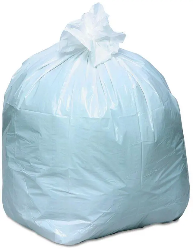 Alt view image 2 of 2 - RNW1K150V Recycled Can Liner, 13 gal, .85 mil, 24" x 33", White (Pack of 150)