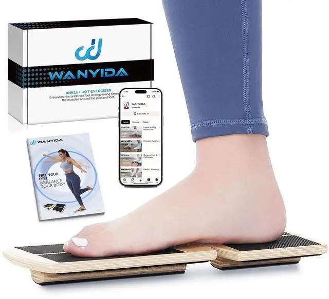 Main image of Ankle Foot Strengthener Exerciser for Sprained, Single Leg Balance Board, Posture Corrector, Foot Stretcher for Plantar Fasciitis Relief