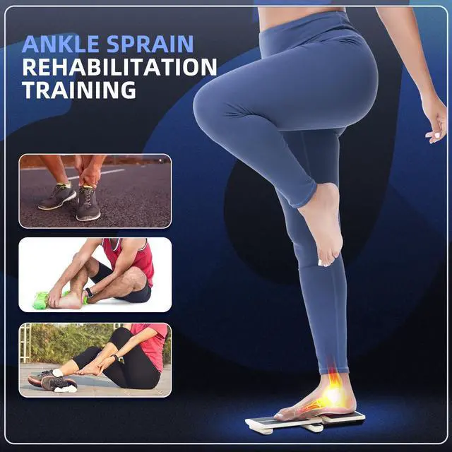 Alt view image 2 of 7 - Ankle Foot Strengthener Exerciser for Sprained, Single Leg Balance Board, Posture Corrector, Foot Stretcher for Plantar Fasciitis Relief
