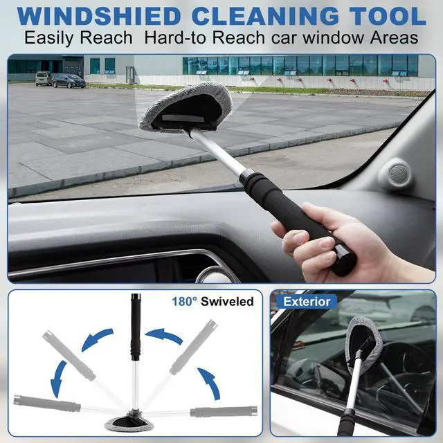 Alt view image 2 of 7 - Windshield Cleaner Tool, 13Pcs Car Interior Cleaning Kit, Car Detailing Kit Interior Cleaner, Car Detailing Brushes, Car Cleaning Gel, Inside Cleaning Supplies Accessories for Women Men