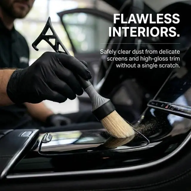 Alt view image 6 of 7 - 3 in 1 Patent Pending in House Design from Proper. Detail Automotive Interior or Exterior, get Professional Results with Proper Detail Brushes Car Detailing