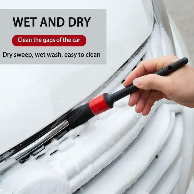 Alt view image 6 of 7 - 10PCS Car Auto Detailing Brush Set, Auto Detailing Brushes Cleaner Car Detailing Brushes Exterior, Car Interior Brush for Detailing Cars Automotive Interior, Wheels, Exterior, Leather