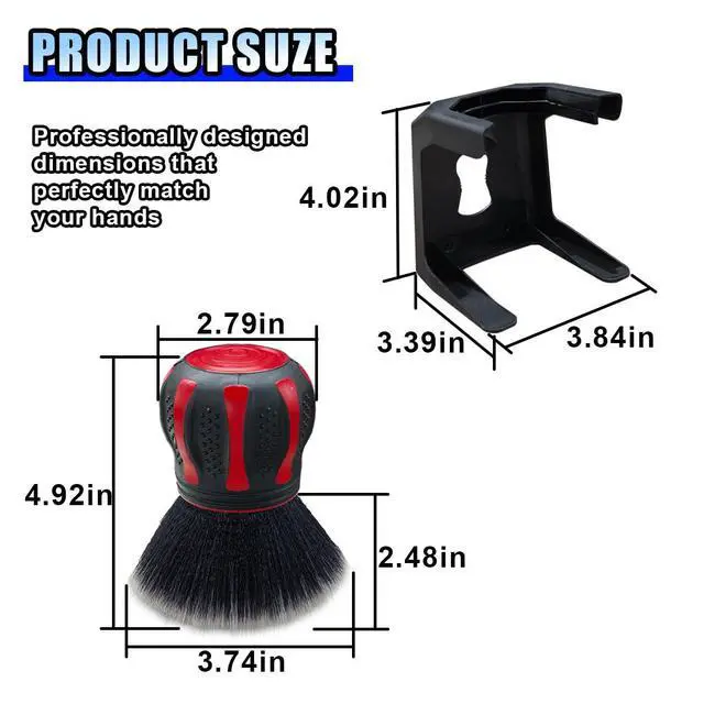 Alt view image 2 of 6 - Car Detailing Brush, Ultra Soft Bristles XL Synthetic Brush, Auto Interior Dusting Brush with Storage Rack, Car Cleaning Tool for Vehicle Air Conditioner Vents, Dashboard, Leather