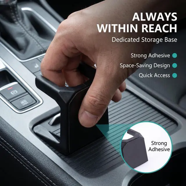 Alt view image 5 of 7 - 1 PC Car Detailing Brush, Ultra Soft Bristle Interior Cleaning Tool with Storage Rack, Ball-shaped Handle for Dashboard Vents, Universal for Most Cars, Trucks, SUVs (Blue)