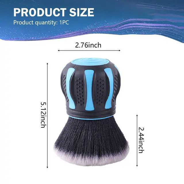 Alt view image 2 of 7 - Car Interior Brush, Soft Bristles with Storage Rack, Car Beauty Tools, Car Detailing Brush Kit, Suitable for Most Cars (Blue)