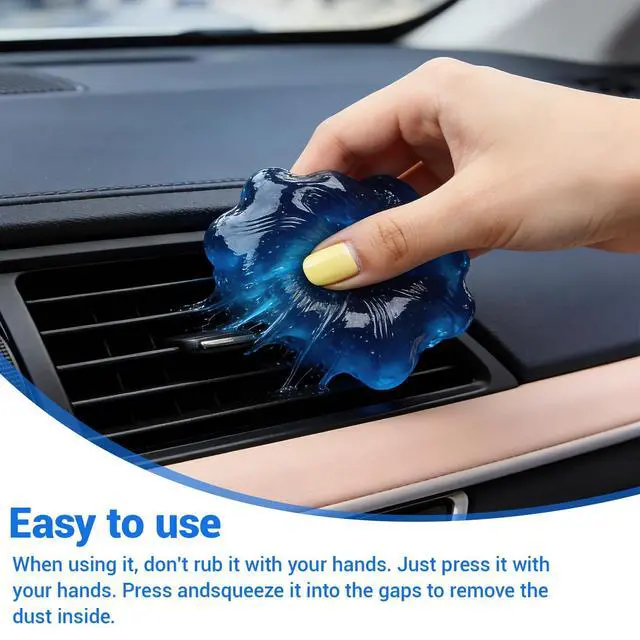 Alt view image 7 of 7 - 3 Jars Car Cleaning Gel, Auto Interior Cleaning Putty with Puller, Dust Remover for Car Vents, Keyboard & Detailing