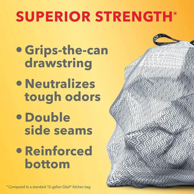 Alt view image 3 of 7 - ForceFlex MaxStrength Tall Kitchen Trash Bags, 13 Gal, Gain Original, 34 Ct (Pack May Vary)