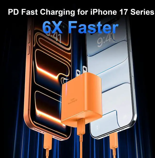 Alt view image 3 of 7 - 45W USB C Super Fast Charger Type C Charger Fast Charging Android Phone Charger Block with 10FT Type C Charging Cable for Samsung Galaxy S26 Ultra/S26/S26+/S25/S25 Ultra/S25+/S24 Ultra/S23 Ultra/S22