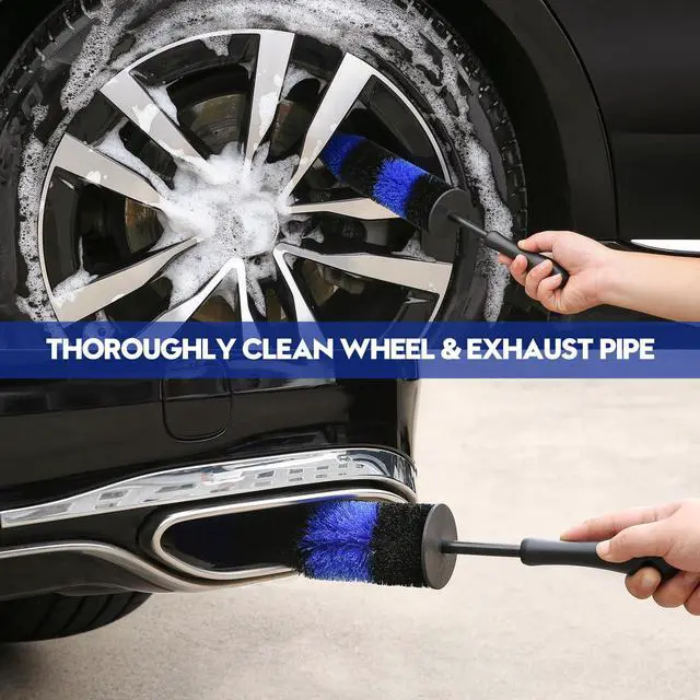 Alt view image 4 of 7 - 34Pcs Car Detailing Kit, Car Detailing Brush Set, Car Wash Cleaning Kit, Car Detailing Brushes, Professional Car Care Kit for Interior Exterior Wheels, Blue