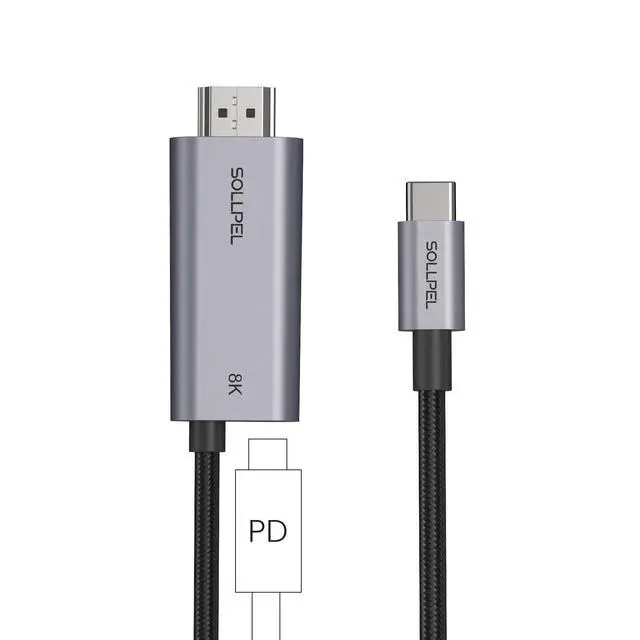 Main image of 8K USB C to HDMI 2.1 Cable, 4K@240Hz with 140W Charging