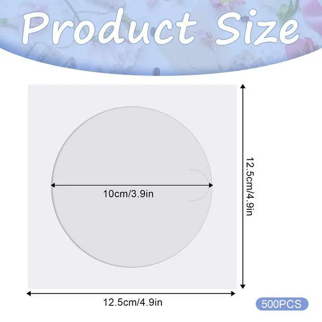 Alt view image 2 of 3 - 500 PCS Paper CD Sleeves DVD Paper Sleeves Envelope Holder with Clear Window and Flap, 80g Thick White CD Sleeve Storage Cases Holder DVD Cases Media Storage