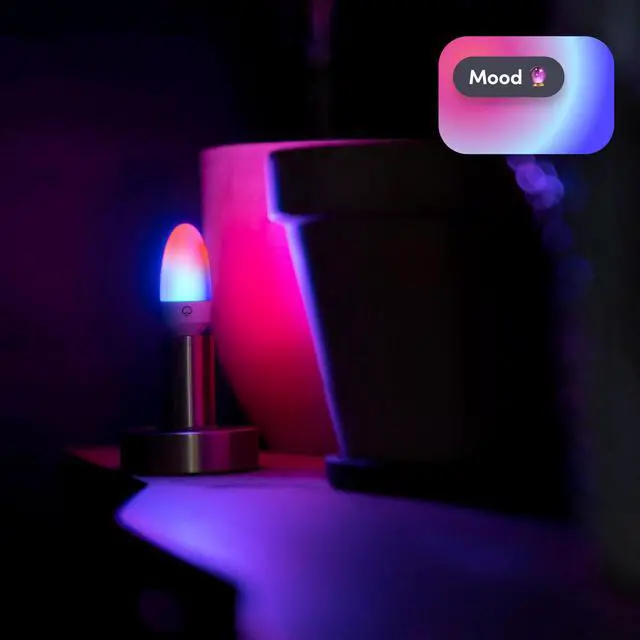 Alt view image 6 of 7 - E12 Candle Color Wi-Fi Smart LED Light Bulb, PolychromeColor, Multi-Zone Dimmable, No Hub Req, App & Voice Control, Compatible with Alexa, Apple HomeKit, Google Assistant & Microsoft Cortana
