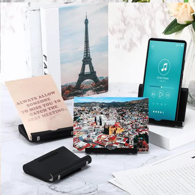 Alt view image 4 of 7 - 36 Pcs Cell Phone Stands Foldable Tablet Mobile Stand Adjustable Multi Angle Tablet Holder Compatible with Phone 15 14 13 12 11 Pro Xs Xs Max XR 8 (Black and White)