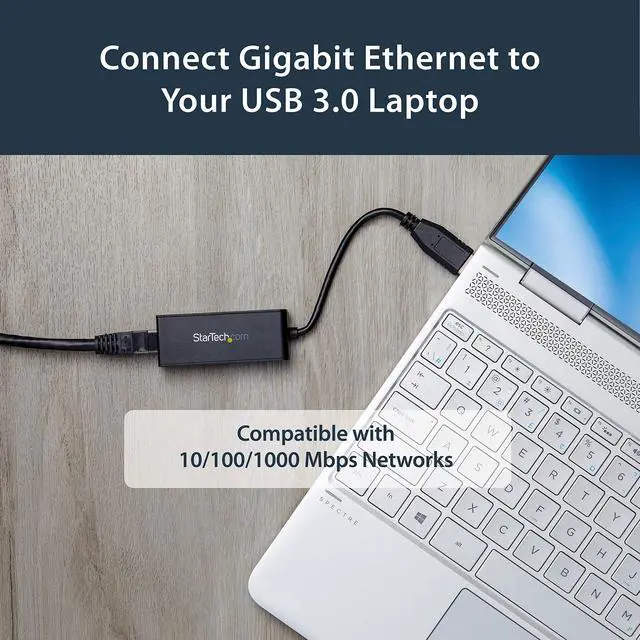 Alt view image 4 of 6 - Add Gigabit Ethernet Network Connectivity to A Laptop Or Desktop Through A USB 3