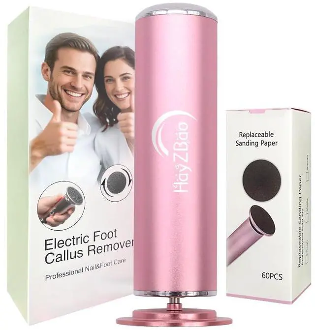 Main image of FSA&HSA Electric Foot Callus Remover - Callus Remover for Feet,Professional Pedicure Tool for Dead Skin,Electric Foot File with 60 Pcs Sandpaper Discs - Pink