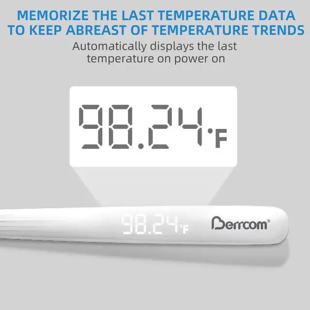 Alt view image 2 of 7 - Rechargeable Digital Thermometer for Adults & Kids, Medical-Grade Accurate Fast Reading for Oral & Underarm Use with LED Display & Fever Alert