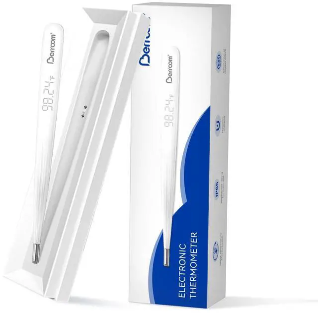 Main image of Rechargeable Digital Thermometer for Adults & Kids, Medical-Grade Accurate Fast Reading for Oral & Underarm Use with LED Display & Fever Alert