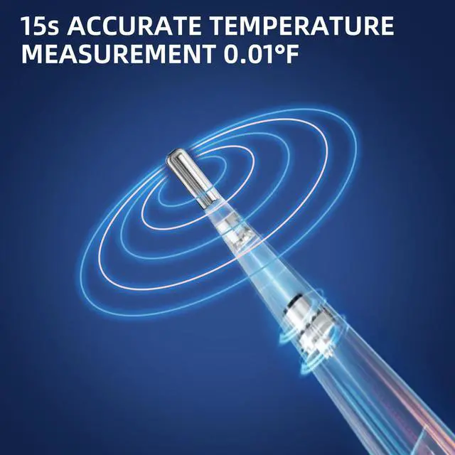 Alt view image 4 of 7 - Rechargeable Digital Thermometer for Adults & Kids, Medical-Grade Accurate Fast Reading for Oral & Underarm Use with LED Display & Fever Alert