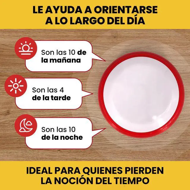 Alt view image 4 of 6 - Spanish Talking Clock - Reloj Parlante con Voz en Español - Telling Time in Spanish for The Visually Impaired, Blind, Elderly, Alzheimer's - Speaking Clock 12h and 24h Formats