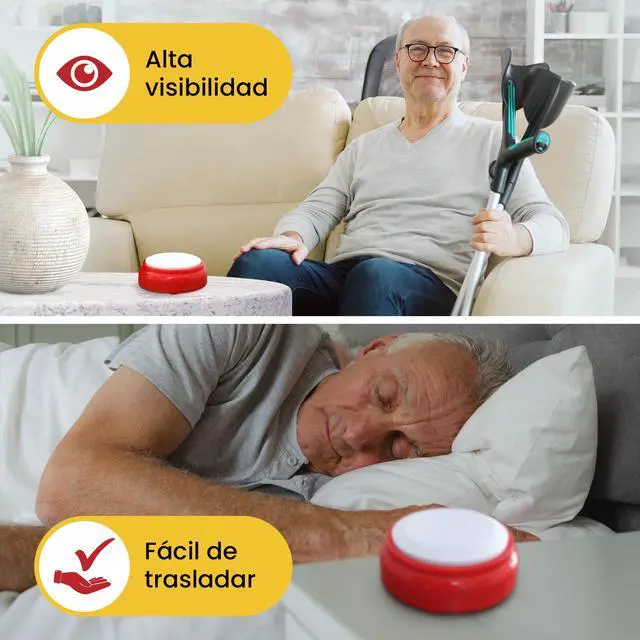 Alt view image 6 of 6 - Spanish Talking Clock - Reloj Parlante con Voz en Español - Telling Time in Spanish for The Visually Impaired, Blind, Elderly, Alzheimer's - Speaking Clock 12h and 24h Formats