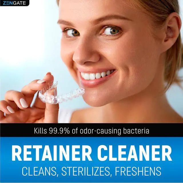 Alt view image 2 of 7 - Retainer Cleaner Tablets for Dentures, Retainers, Aligners & Night Guards 120 Denture Cleaning Tablets, 3-Minute Deep Clean, Removes Odor, Plaque & Stains FSA HSA Eligible
