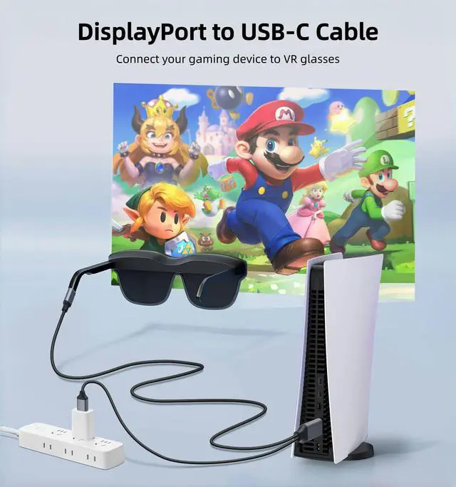Alt view image 3 of 7 - DisplayPort to USB C Cable 6FT 4K@60Hz with USB Cable Adapter,DP Male to Type-C Male Converter Support Touch with Nre a-l Air VR, MacB00k Pro/Air 2020/2018,XPS, Pad Pro/Air