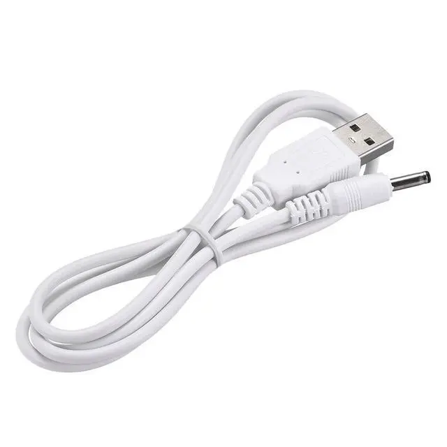 Alt view image 3 of 6 - USB Type-A Male to 3.5 x 1.35mm DC 5V 1A Plug Barrel Connector Charge Cable for USB Fans Desk Lamps Mini Charging Speakers Electronic Devices, White