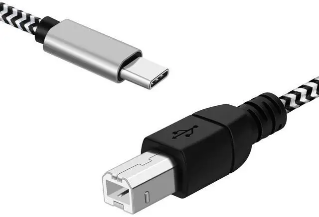 Main image of USB C to USB B Cable - High-Speed Printer Cable to USB C, MIDI to USB C, Durable, Universally Compatible USB Type B 2.0 to USB Type C Cord - 3.3 Ft, 1 Meter