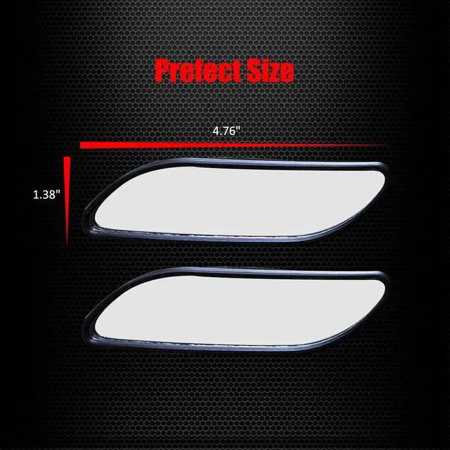 Alt view image 4 of 7 - Blind Spot Mirror, HD Glass ABS Housing Convex Wide Angle Rearview Blind Spot Car Mirror for Car SUV and Truck (Framed, Medium, Pack of 2)