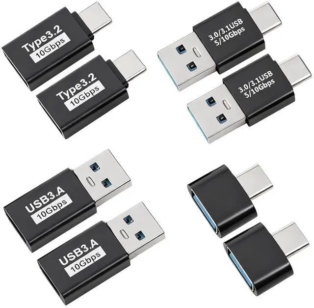 Main image of 8 Packs USB 3.0/3.1 Male to USB-C Male Adapter