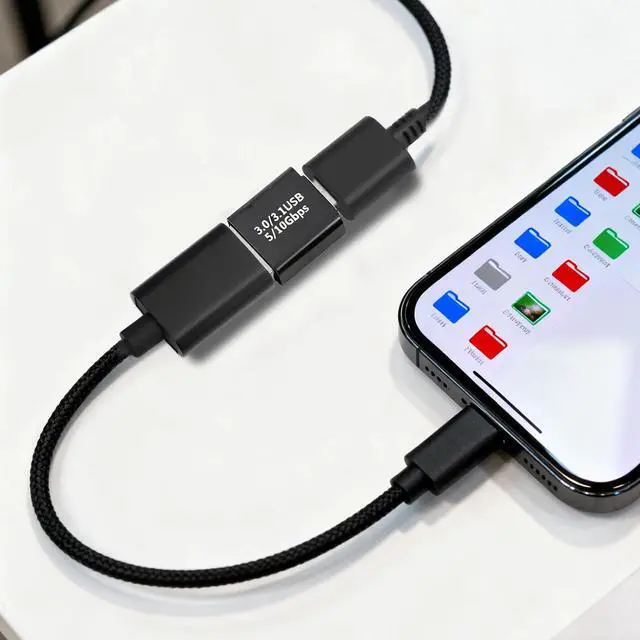 Alt view image 5 of 6 - 8 Packs USB 3.0/3.1 Male to USB-C Male Adapter