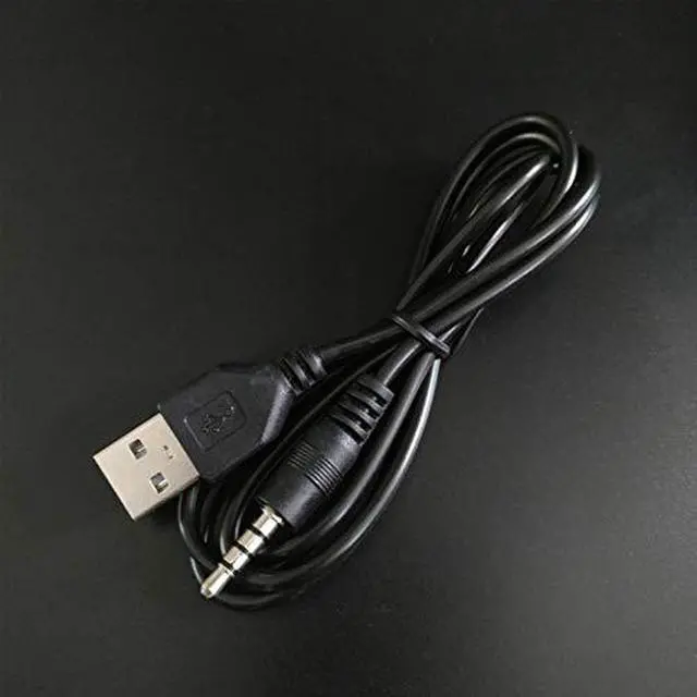 Alt view image 7 of 7 - 3.5mm USB Charger Cable - 3.3 ft, Male AUX Audio Jack to USB Male Charge Adapter, Compatible with MP3, Headphones, Speakers, Voice Recorder and More