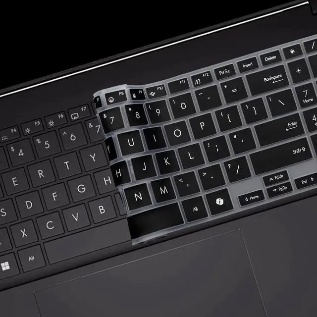 Alt view image 6 of 7 - Keyboard Cover for ASUS Vivobook S16 S3607 M3607/Vivobook 16 M1607 X1607 M5606 S5606 TP3607/VivoBook V16 V3607 2026 2025 2024 16", Vivobook 15 M5506 S5506 Q5507 S5507 S5507QA 15.6 inch Laptop -Black