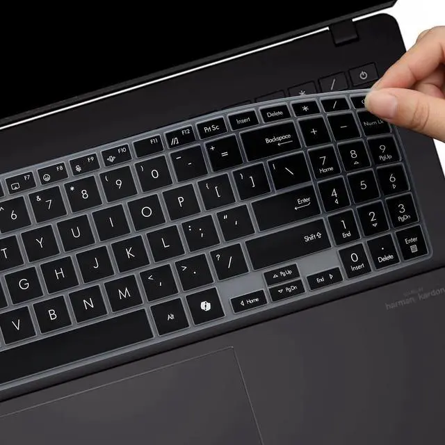 Alt view image 5 of 7 - Keyboard Cover for ASUS Vivobook S16 S3607 M3607/Vivobook 16 M1607 X1607 M5606 S5606 TP3607/VivoBook V16 V3607 2026 2025 2024 16", Vivobook 15 M5506 S5506 Q5507 S5507 S5507QA 15.6 inch Laptop -Black