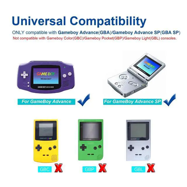 Alt view image 2 of 6 - GBA Link Cable, 2 Player Game Link Cable for Nintendo Gameboy Advance SP/Gameboy Advance, 3.9ft
