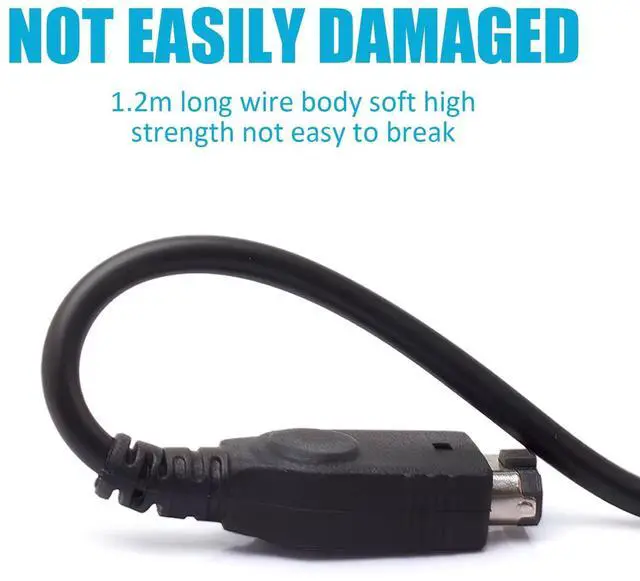 Alt view image 2 of 6 - GBA Link Cable, 2 Player Game Link Cable Compatible for Nintendo Gameboy Advance SP, Gameboy Advance, Game Boy Advance Link Cables, 3.96Ft Black