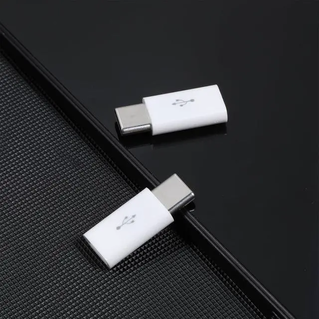 Alt view image 7 of 7 - 8 Pack Micro USB to USB C Adapter, MicroUSB Female to Type C Male Adapter MicroUSB Convert Connector Support Charge Data Sync for Mobile Phone and Tablet and Micro Devices (White)