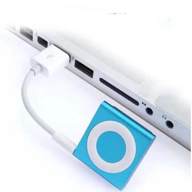 Alt view image 3 of 7 - iPod Shuffle Charger Cable, 3.5mm Audio Jack to USB Sync & Charge Lead (2 Pack) - Compatible with iPod Shuffle 3/4/5/6/7 Gen, MP3 Player - White