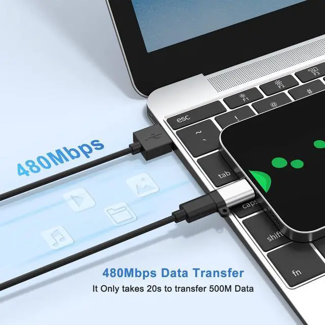 Alt view image 4 of 7 - 3 Pack USB C to Micro USB Adapter, USB Type C Female to Micro USB Male Converter Data Sync Compatible with Samsung Galaxy S7 S6 J7 Note 5, Kindle, PS4, Nexus 5 6 and Micro USB Devices (Silver)